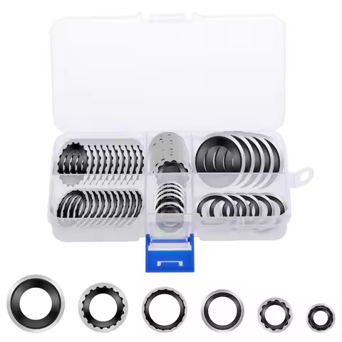 45Pcs A/C Compressor Seal Kit Rubber Gaskets Ageing Resistant Corrosion Resistant Gaskets for Automo