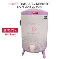 Purple 10 Liters Lion Star Sahara Drink Jar Beverage Dispenser Hot Cold Water Storage Insulated Container