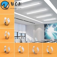 WON 5Pcs Spring Terry Clip, With Rubber Protection Clamp Holders Lamp Tube Clip,  Base Tool T3/T4/T5