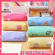 Cartoon Colorful Pencil Bag Beg Pensel Student School kawaii Large Big Zip type zipper