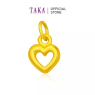 TAKA Jewellery 999 Pure Gold Heart Pendant