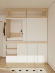 全屋定制 工人床  櫃房設計  Sideboard 轉角書桌床 床 Bunk bed 書枱衣櫃一體床 高架床 上床下書枱 多功能床架 床  樓梯櫃  衣櫃床 組合床 雙層床 上下床 包送貨free d