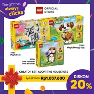 LEGO CREATOR 3IN1 STARTER PACK - LEGO Creator 31163 Playful Cat + LEGO Creator 31382 Cute Animals: P