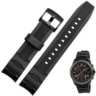 【September】 For Casio 5468 EDIFICE EFR 303/304 EFR 516PB EFR 516 Silicone Rubber Bracelet Resin Watch Strap 22mm Watchband Waterproof Belt