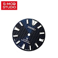 S-MOD Seiko Dial Samurai Black Wave Seiko Mod