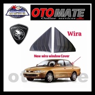 🔥NEW🔥 Proton Wira MUSTANG 3D Rear Triangle Window Mirror Cover Protector Matte Black (Sport Design)