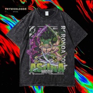 Tryworldbdg OFFICIAL "ZORO" OVERSIZED T-Shirt | Washed Shirt | Stone WASH | Oversized T SHIRT | Roro