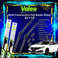 Valeo First Multi Connection Flat Blade Wiper 26"+18" BMW 5 F10 F01 M5-F10 Civic 1.5/1.8 FC 2pcs Set