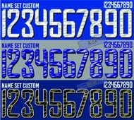 nameset persib 2020 PASANG Nameset/nama & nomor PUNGGUNG costume jersey persib 2020 (TIDAK TERMASUK 