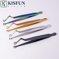 KISFUN Body Piercing Tool, Stainless Steel Septum Piercing Tool Dermal Forceps, Micro Ear Stud Navel