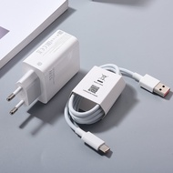 Xiaomi Charger 33W EU Fast Turbo Charge 1/1.5/2M Type C Cable For Redmi Note 13 12 11 K40 Pro Poco X