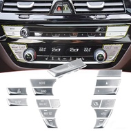 ABS Car Center Console Air Conditioning Wind Adjustment Switch Buttons Cover Trim For BMW 5 6 7 Seri