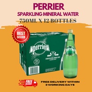 Perrier Sparkling Mineral Water 750ml x 12 Bottles (BBD: May 2025)