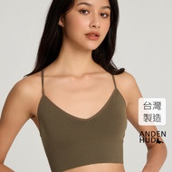 [Anden Hud] Collagen Series.beautiful Back Long Version Seamless Bra Top (Dead Wood Brown) Made In T