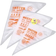 [Master] L Size Disposable Piping Bag 100Pcs/Pkt Cream Icing Piping Bag Pastry Piping Bag Pastry Cak