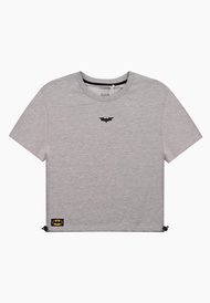 CTH unlimited Women DC Batman 85th Short Sleeve Crop Top - CUW-91322