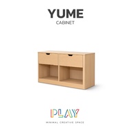 Koncept Furniture ตู้เตี้ย รุ่น YUME KC-PLAY สีลายไม้ธรรมชาติ (90x35x55 ซม.)