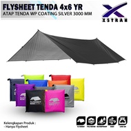 TENDA Flysheet Tent 4x6 Yard Flysheet Waterproof PU 3000 mm Flysheet Outdoor Size 4 x 6 Yard