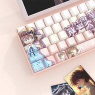 [Jonsunyour] 74 Keys Anime Anita Hailey Keycaps Cartoon Style Mechanical Keyboard Key Caps For 61/68