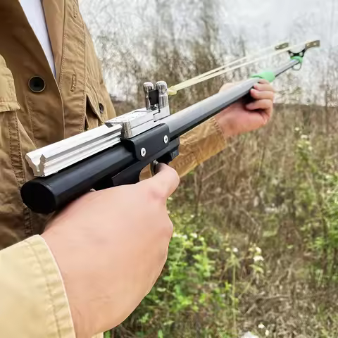 Powerful Metal Slingshot, Outdoor Hunting Catapult, Jungle Field Precision Slingshot, Stainless Stee