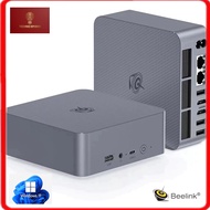 Beelink EQR6 Mini PC, AMD Ryzen 5 6600H (6C/12T up to 4.5Ghz), 16GB DDR5 RAM 500GB PCIe4.0 SSD Dual 