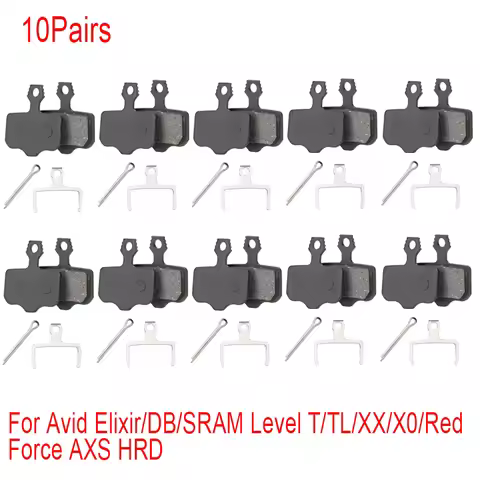 10pairs Bike Disc Brake Pads For Avid Elixir R/CR/CR-MAG/E1/3/5/7/9 SRAM RED FORCE AXS Level T/TL X0