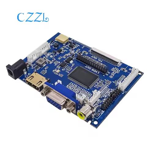 LCD Display TTL LVDS Controller Board HDMI VGA 2AV 50PIN for AT070TN90 92 94 Support Automatically V