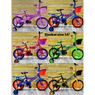 BASIKAL KANAK-KANAK SAIZ 14'' INCH KIDS BICYCLE UMUR 2-4TAHUN 14'' INCH BICYCLE -1401