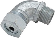 Hubbell-Raco 3792-4 Iron Cord Grip Connector, 90 Degree, 1/2", 0.425"-0.500" Cable Range, Form Size 
