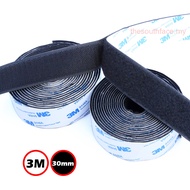 30mm in Width Strong Self Adhesive Velcro Tape DIY Home Living Sticky Velcro Strip 3Meters/Roll