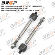 BRCP Pair Front Axle Inner Steering Tie Rod Ends For Mercedes Benz A B Class W176 W246 CLA C117 X117