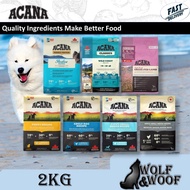 &lt; READY STOCK  &gt; Acana Dog Food 2KG - ( Puppy Junior, Grass Fed Lamb, Adult Dog, Pacifica Dog )
