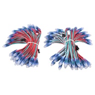 Tech-100Pcs/Lot 12mm WS2811 2811 IC RGB LED Pixels Module String Light IP68 5V Holidays/Christmas/ F