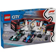 LEGO City F1 Garage & Mercedes-AMG Alpine Cars 60444