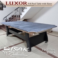 Jt-New St Luxor Black 9 Ft Pool Table | Batu Slate Meja Billiard