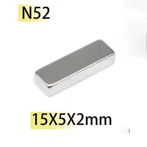 15x5x2 N52 Magnets 15*5*2 Refrigerator Magnet Rectangle Bar Square Block Magnetic neodymium Industri