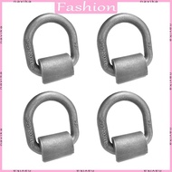 NAV 4Pcs 12000Lbs Tie Down D-Ring Lashing Anchors for Truck Trailer Steel D-Rings with Welding Clip