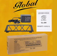 GL 290 KEYBOARD - 61 KEYS- Global keyboard GL-290 61keys Piano with piano sticker /piano only compac