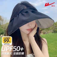 [Meow Meow] [611 People Within 11 Hours] Pull Back Sun Hat Female Summer Ultraviolet-Proof Big Brim 