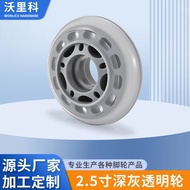 Dual bearings PU Wheel, rubber wheel, shopping cart, single-wheel grocery cart, small blue handcart,
