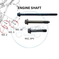 ENGINE SHAFT ORIGINAL INDONESIA MOTOR YAMAHA RXZ MILI RXZ 5PV ENGINE SUB ENGINE SCREW ENJIN SKRU ENJ