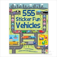 555 Sticker Fun Vehicles Sticker Book