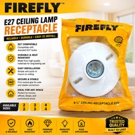 Firefly E27 Ceiling Lamp Receptacle White Bulb Socket Holder Lighting Fixture 2x2/3x3/4x4
