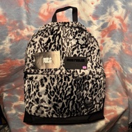 全新 head porter snow leopard zippers backpack daypack 雪豹紋短毛毛拉鏈背囊 書包 背包