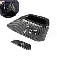 HUAIHAO 2Pcs Car Gear Knob Decorative Panel Frame and P Button Cover Trim Interior Decorative for VW