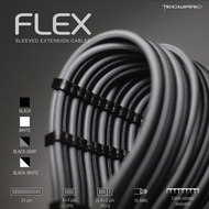 TECWARE Flex Sleeved Extension Cables 300mm for PSU [5 Color Option]