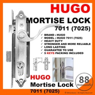 HUGO 7011 7025 ST GUCHI mortise lock / grill lock grill door lock set door handle lock  kunci grill 