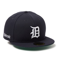 New Era Detroit Tigers Old English Navy 59FIFTY Fitted Cap