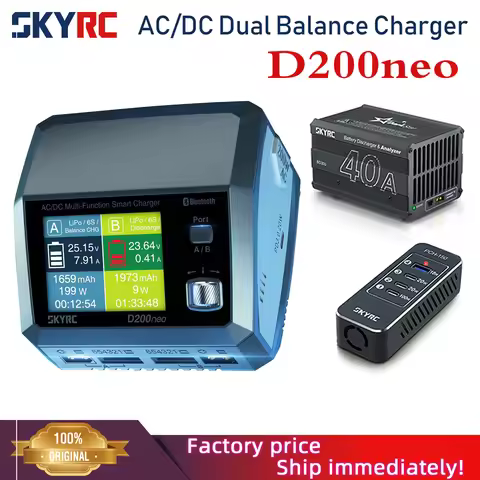 SkyRC D200neo Charger SK-100196 800w Lipo Battery Balance BD350 Discharger AC/DC Multi-Function Smar