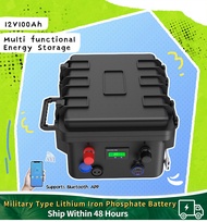 12V-100AH 150AH 200AH PLUS Waterproof  Lithium Iron Phosphate Battery Multifunctional Outdoor Campin